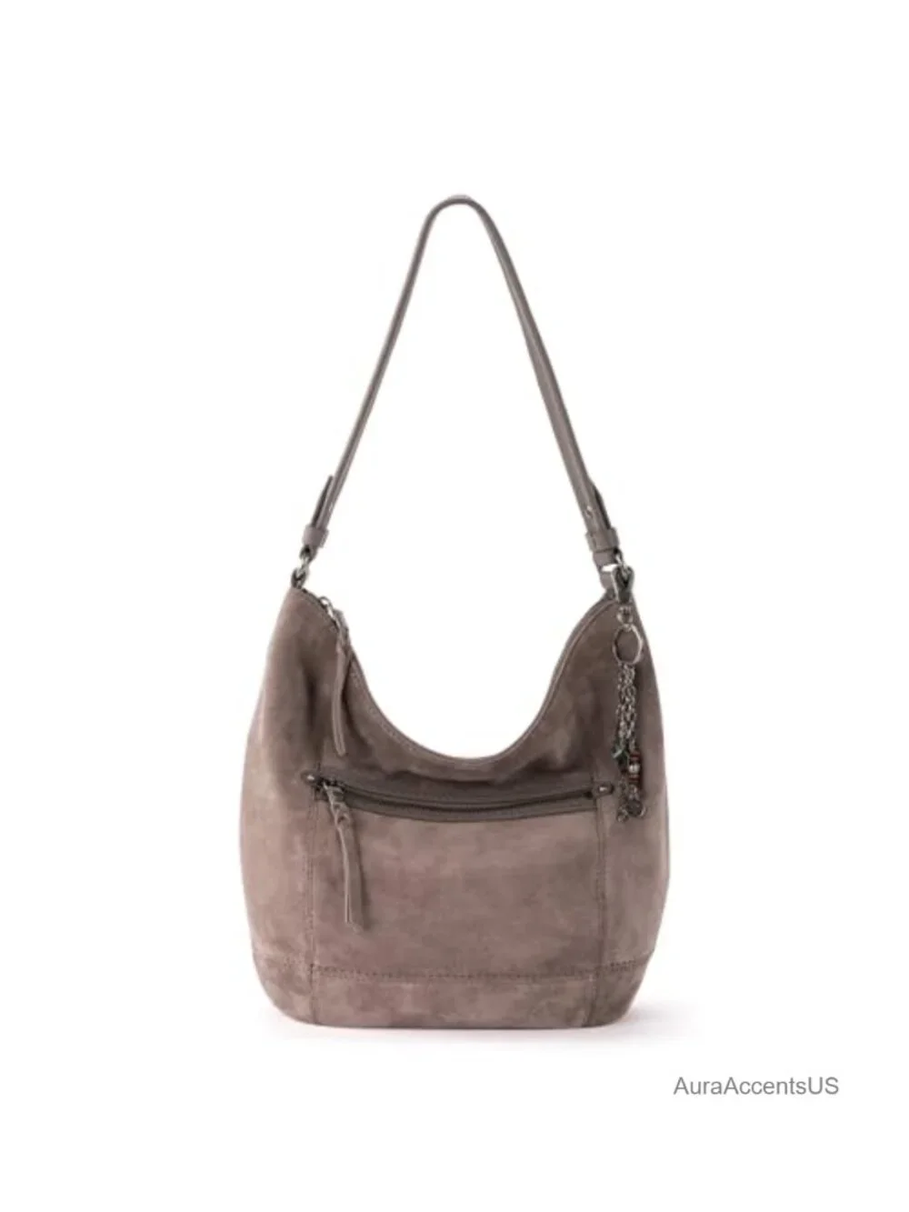 Leather Hobo Bag Large Slouchy Shoulder Purse Zip Pocket